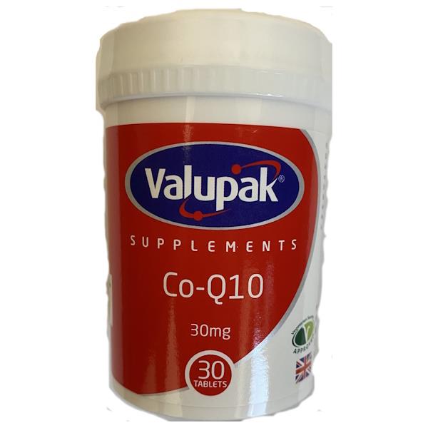 Valupak Co-Q10 30mg 30 Tablets