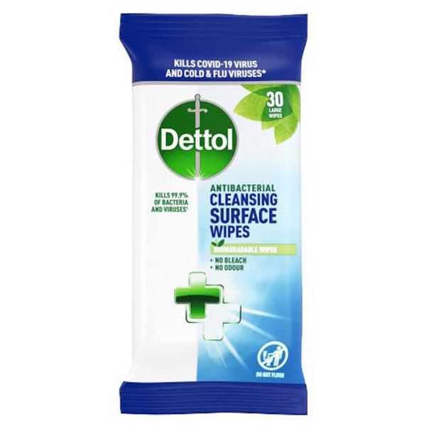 Dettol Antibacterial 30 Cleansing Surface Wipes