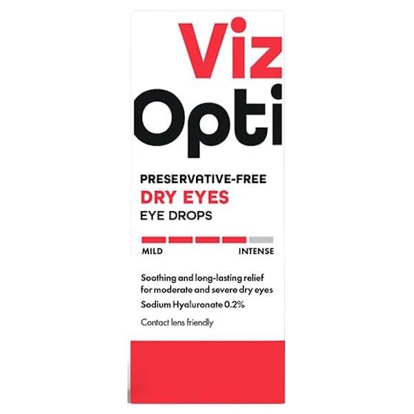 VizOpti Preservative Free Dry Eyes Eye Drops 10ml