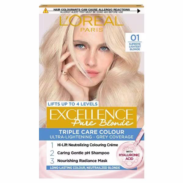 L'Oreal Excellence Pure Blonde Colour 01 Supreme Lightest Blonde
