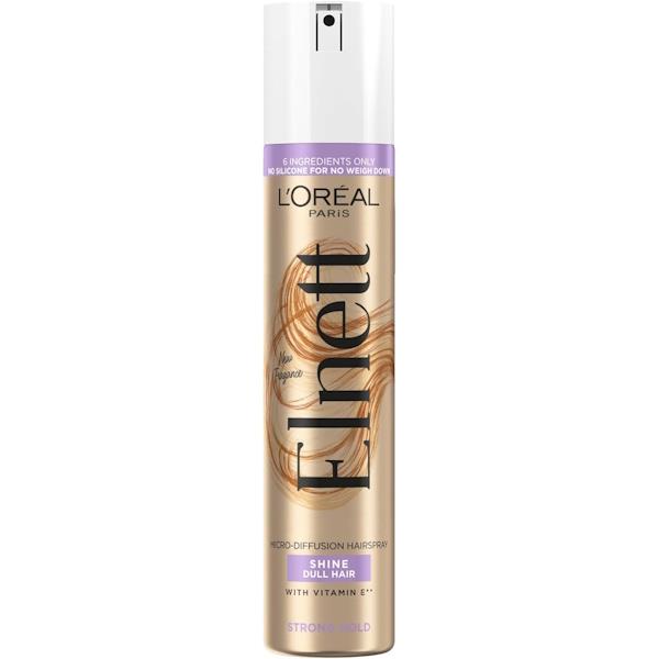 L'Oreal Elnett Hairspray Shine Dull Hair Strong Hold 400ml