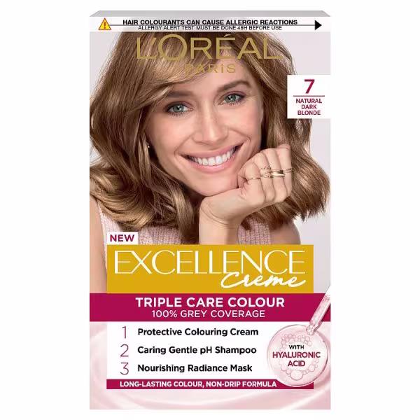 L'Oreal Excellence Creme Triple Care Colour 7 Natural Dark Blonde