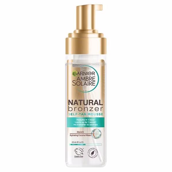 Garnier Ambre Solaire Natural Bronzer Self-Tan Mousse Medium 200ml