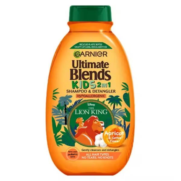 Garnier Ultimate Blends Kids 2in1 Shampoo Apricot & Cotton Flower 250ml