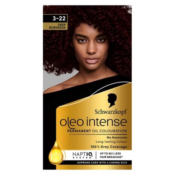 Schwarzkopf Oleo Intense Permanent Oil Colour 3-22 Deep Bordeaux