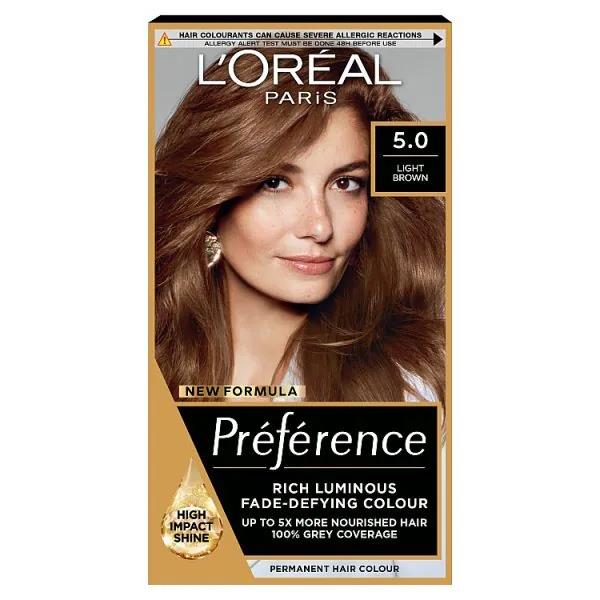 L'Oreal Preference Permanent Colour 5.0 Light Brown