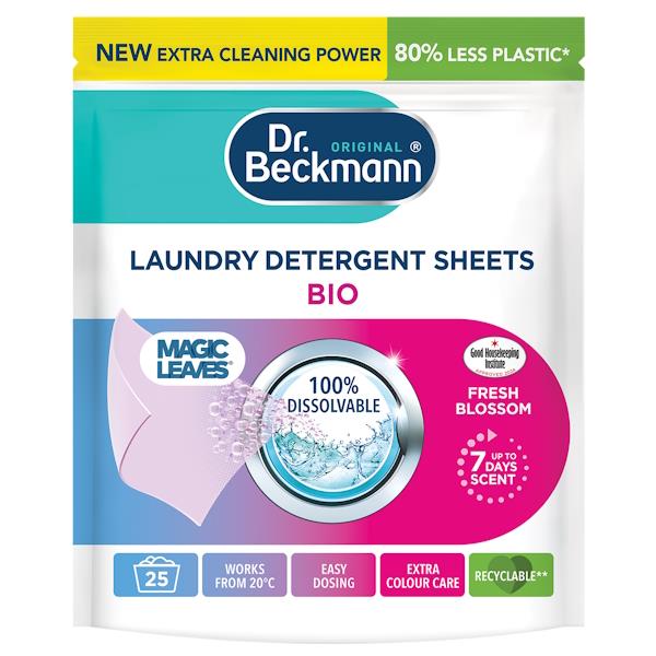 Dr Beckmann Laundry Detergent Sheets Bio 25 Sheets