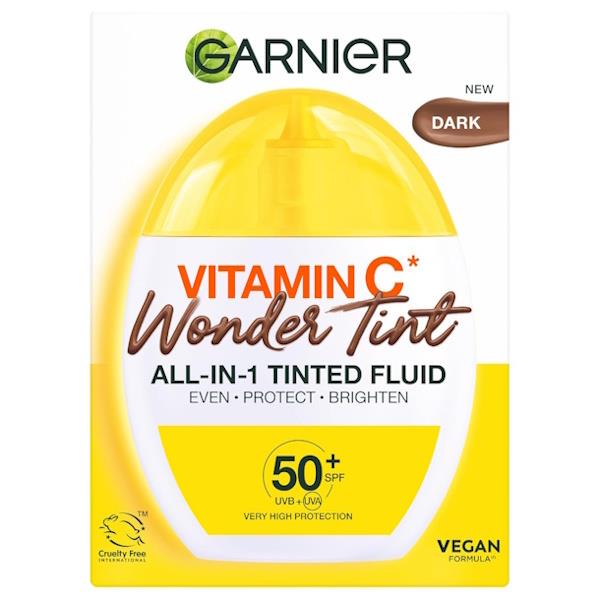 Garnier Vitamin C Wonder Tint All-in-1 Tinted Fluid Dark 40ml