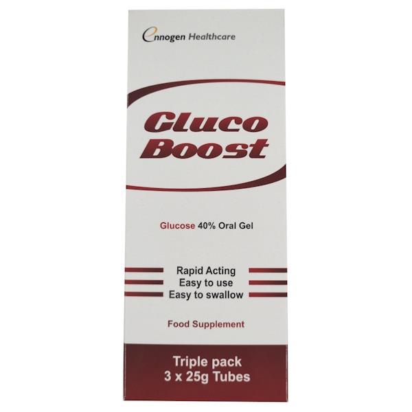 Ennogen Gluco Boost Glucose 40% Oral Gel 3 x 25g Tubes