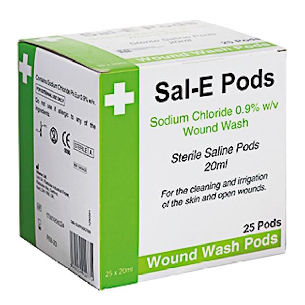 Sal-E Pods Sterile Saline Wound Wash Pods 25 Pods