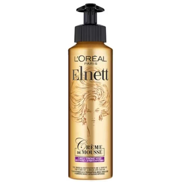 L'Oreal Elnett Satin Creme De Mousse Curls + Strong Hold 200ml