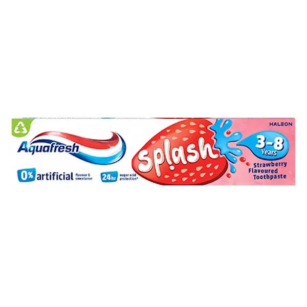 Aquafresh Splash Strawberry Flavour Toothpaste 3-8 Years 50ml