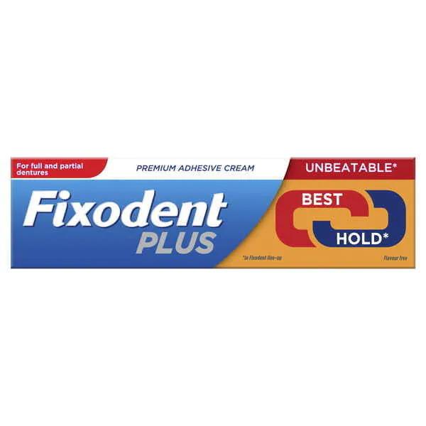 Fixodent Plus Unbeatable Hold Denture Adhesive Cream 40g