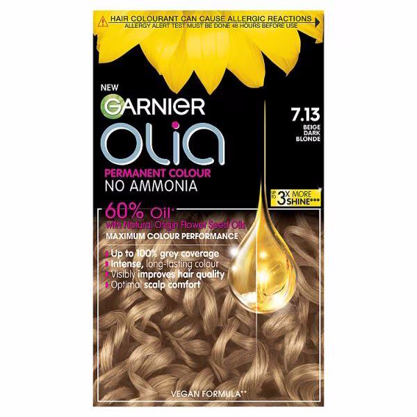 Garnier Olia Permanent Hair Colour 7.13 Beige Dark Blonde