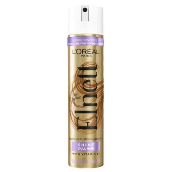 L'Oreal Elnett Hairspray Shine Dull Hair Strong Hold 400ml