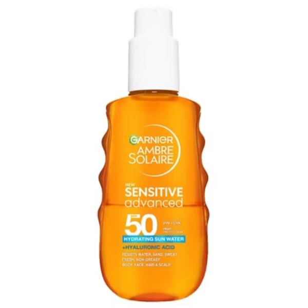 Garnier Ambre Solaire Sensitive Advanced Hydrating Sun Water SPF50 150ml