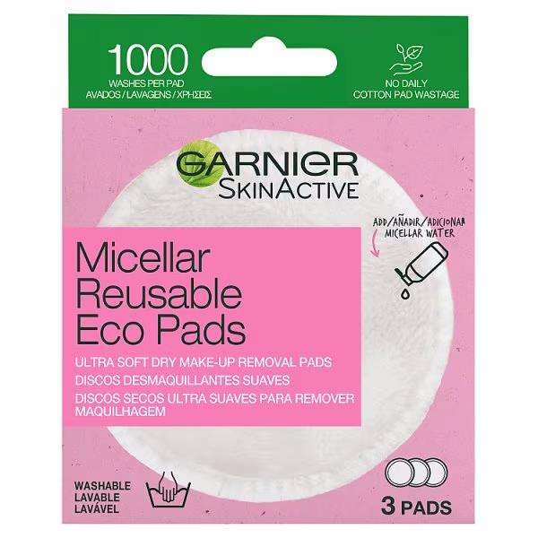 Garnier Skin Active Micellar Reusable Eco Pads 3 Pads