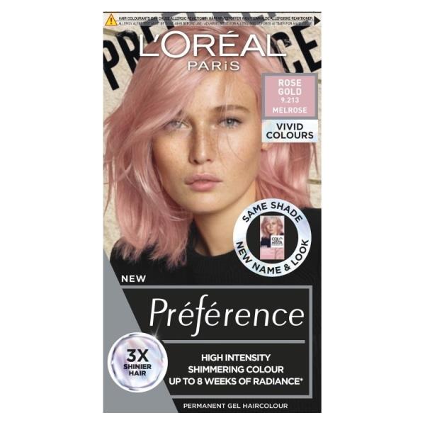 L'Oreal Preference Vivids 9.213 Rose Gold