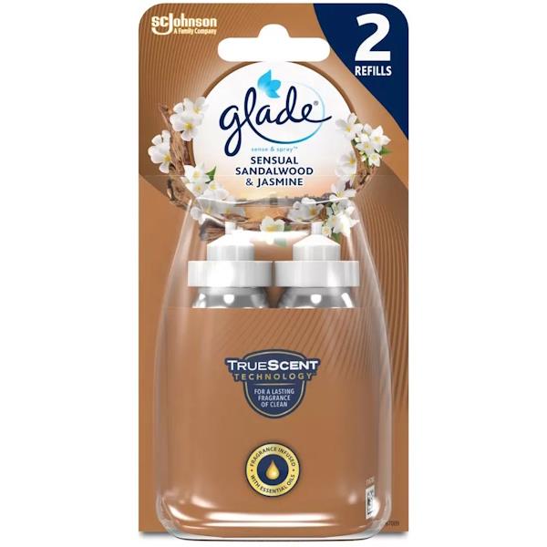 Glade Sense & Spray Refill Sensual Sandalwood & Jasmine 2 x 18ml