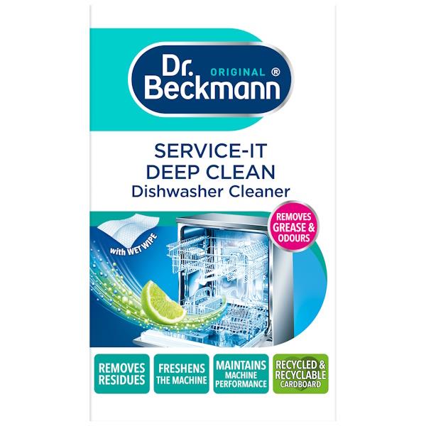 Dr Beckmann Service-It Deep Clean Dishwasher Cleaner 75g + Wipe