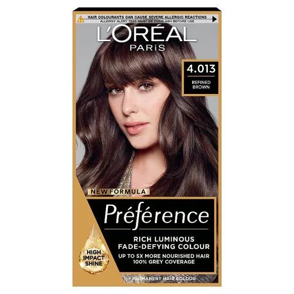 L'Oreal Preference Permanent Colour 4.013 Refined Brown