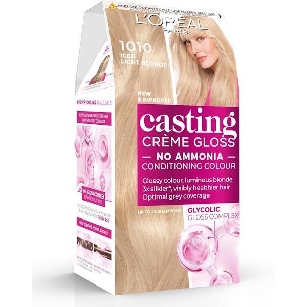 L'Oreal Casting Creme Gloss Semi-Permanent Hair Colour 1010 Iced Light Blonde