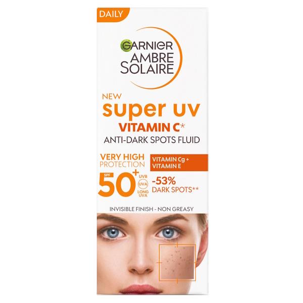 Garnier Ambre Solaire Super UV Vitamin C Anti Dark Spots Fluid SPF50+ 40ml