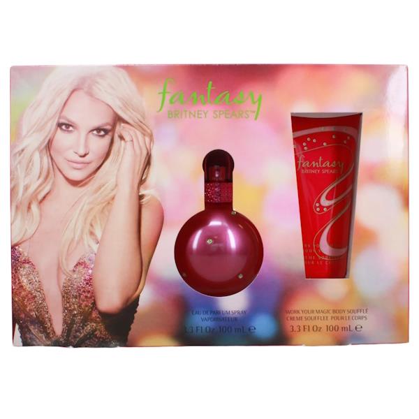 Britney Spears Fantasy Gift Set EDP 100ml & Body Souffle 100ml
