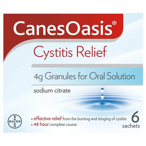 Canesten CanesOasis Cystitis Relief 4g Granules 6 Sachets