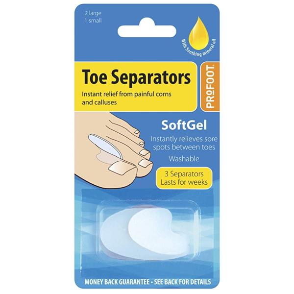 Profoot Toe Separators 2 Large 1 Small