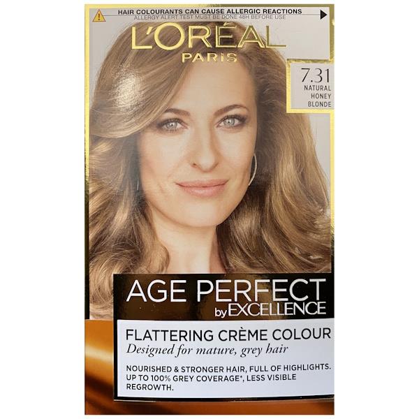 L'Oreal Age Perfect Permanent Colour 7.31 Natural Honey Blonde