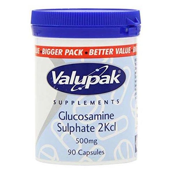 Valupak Glucosamine Sulphate 500mg 90 Capsules