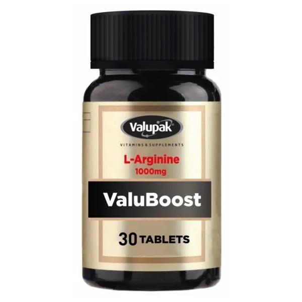 Valupak ValuBoost L-Arginine 1000mg 30 Tablets
