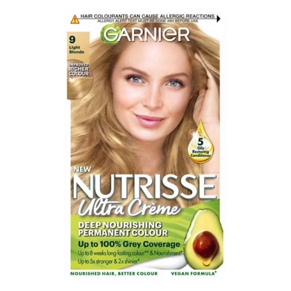 Garnier Nutrisse Creme Permanent Colour 9 Light Blonde