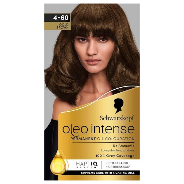 Schwarzkopf Oleo Intense Permanent Oil Colour 4-60 Gold Brown