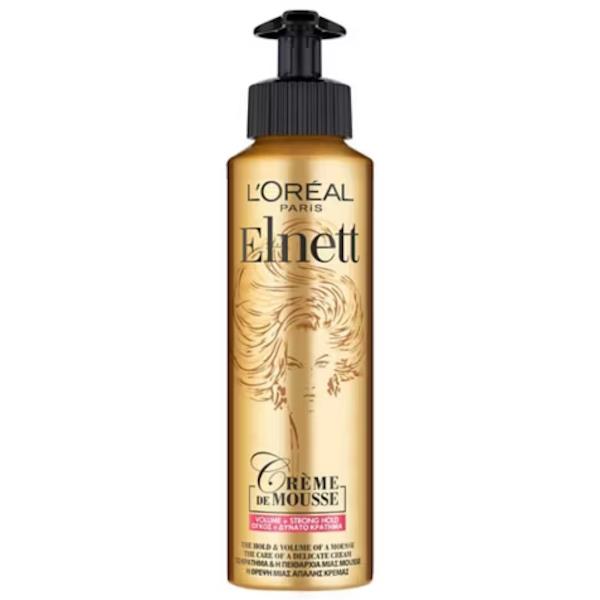L'Oreal Elnett Satin Creme De Mousse Volume + Strong Hold 200ml
