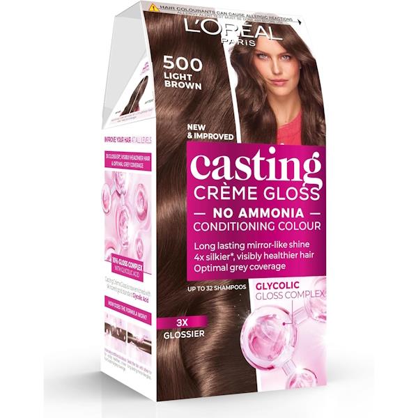 L'Oreal Casting Creme Gloss Hair Colour 500 Light Brown