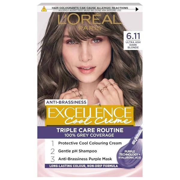 L'Oreal Excellence Cool Creme Triple Care Colour 6.11 Ultra Ash Dark Blonde