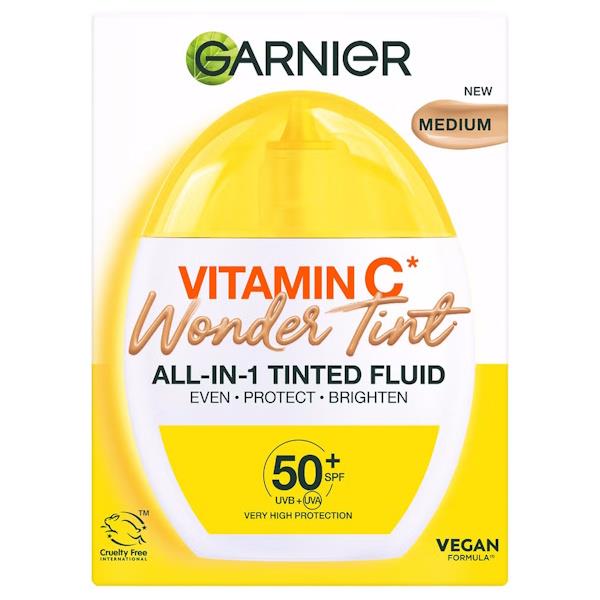 Garnier Vitamin C Wonder Tint All-in-1 Tinted Fluid Medium 40ml