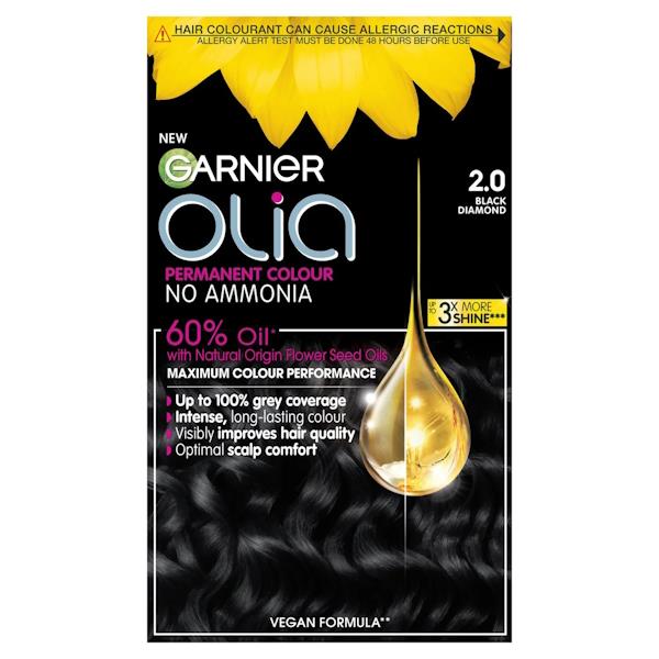Garnier Olia Permanent Hair Colour 2.0 Black Diamond