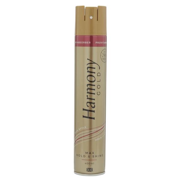 Harmony Gold Hairspray Max Hold & Shine 400ml