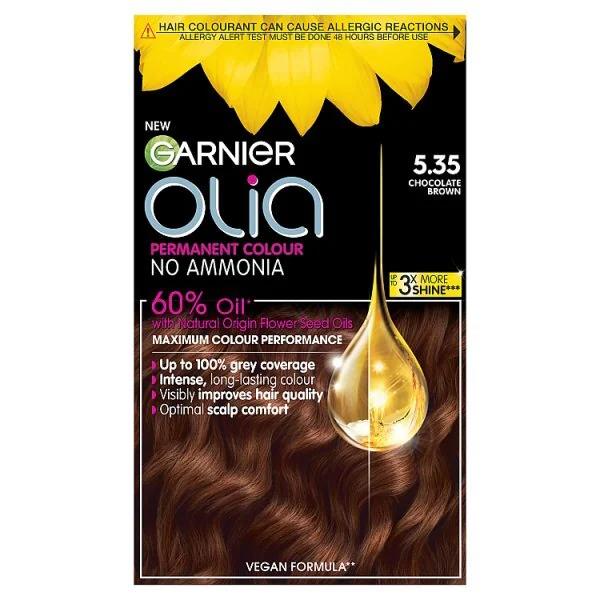 Garnier Olia Permanent Hair Colour 5.35 Chocolate Brown