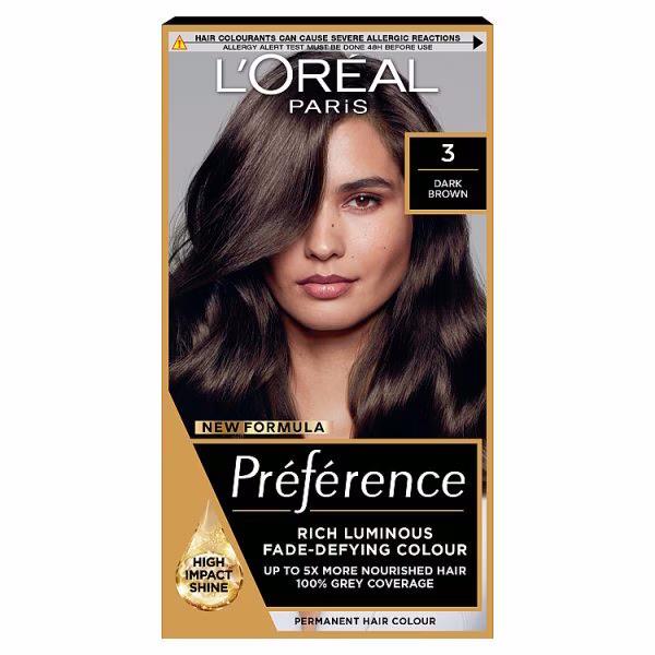 L'Oreal Preference Permanent Colour 3.0 Dark Brown