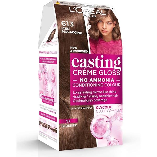 L'Oreal Casting Creme Gloss Semi-Permanent Hair Colour 613 Iced Mocaccino