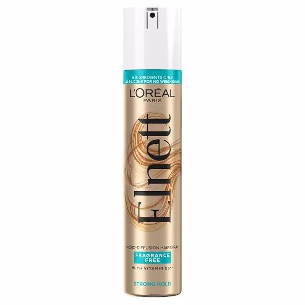 L'Oreal Elnett Micro-Diffusion Hairspray Strong Hold Fragrance Free 200ml