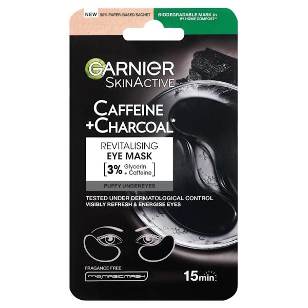 Garnier Skin Active Caffeine + Charcoal Revitalising Eye Mask