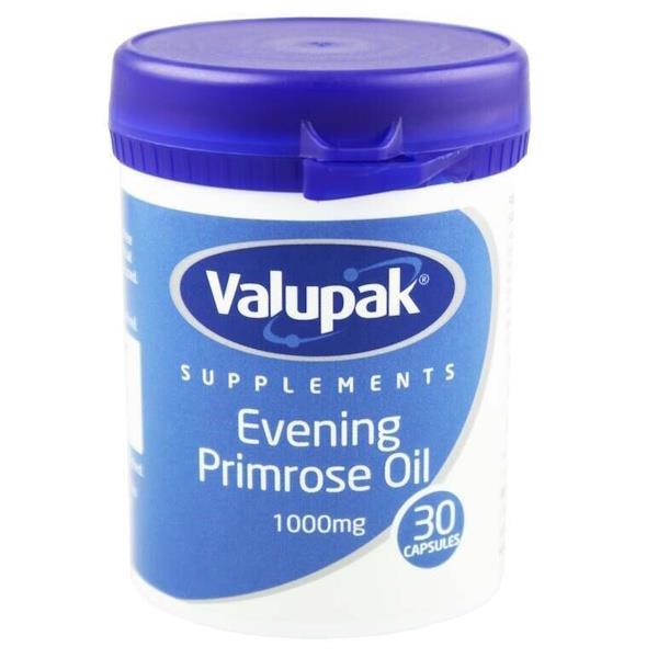 Valupak Evening Primrose Oil 1000mg 30 Capsules
