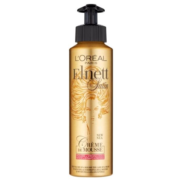 L'Oreal Elnett Satin Creme De Mousse Volume + Strong Hold 200ml