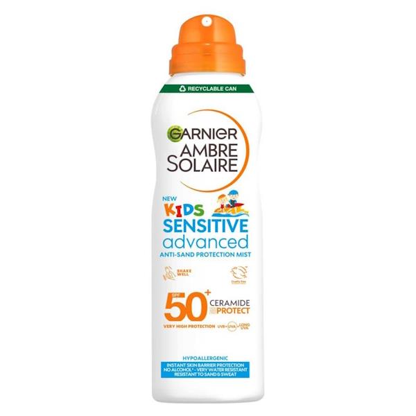 Garnier Ambre Solaire Kids Sensitive Advanced Anti-Sand Protection Mist SPF50+ 150ml