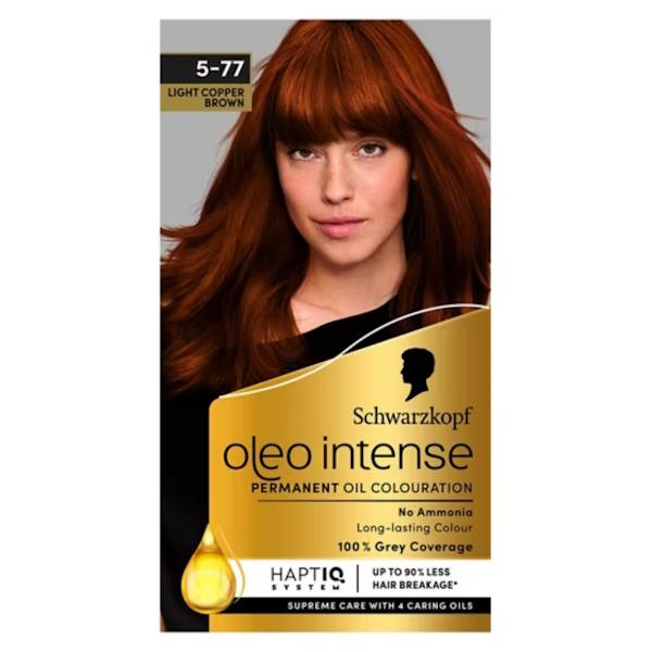Schwarzkopf Oleo Intense Permanent Oil Colour 5-77 Light Copper Brown